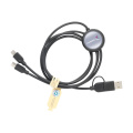 Charging Cable RCS Recycled ABS-TPE, black