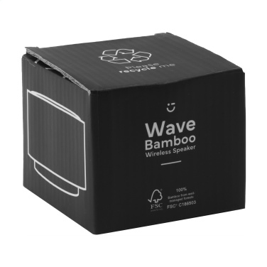 Logo trade promotional product photo of: Wave Bamboo Wireless Speaker