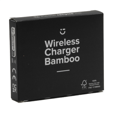 Logotrade promotional gift image of: Bamboo Wireless Charger 15W