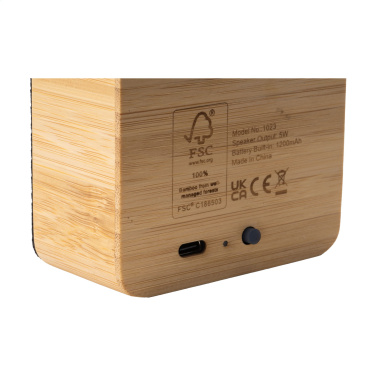 Logotrade promotional giveaway picture of: Sonido 5W Bamboo wireless speaker