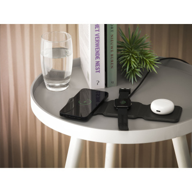 Logotrade corporate gift image of: TriCharge RCS  Recycled PU Wireless Charger