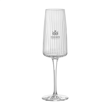 Logo trade promotional merchandise image of: Ribbio Champagne glass 255 ml