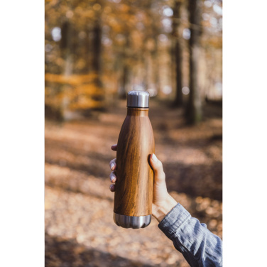 Logo trade business gift photo of: Topflask Wood 500 ml drinking bottle