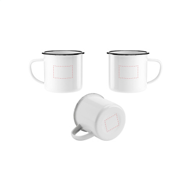 Logo trade promotional products image of: Retro Enamel Mug 350 ml