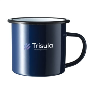 Logo trade promotional items image of: Retro Enamel Mug 350 ml