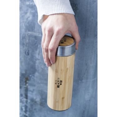 Logotrade promotional item picture of: Osaka 360 ml bamboo thermo bottle/thermo cup