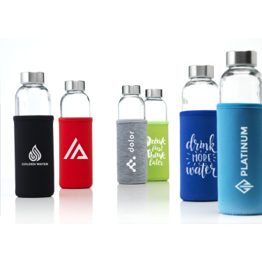 Logotrade promotional item picture of: Senga Glass 500 ml drinking bottle