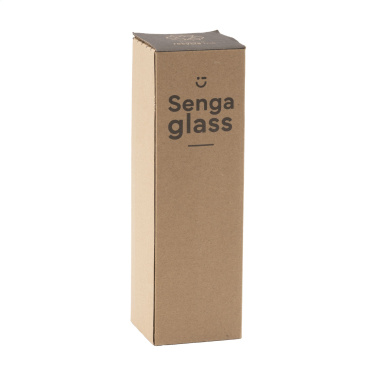 Logo trade promotional item photo of: Senga Glass 500 ml drinking bottle