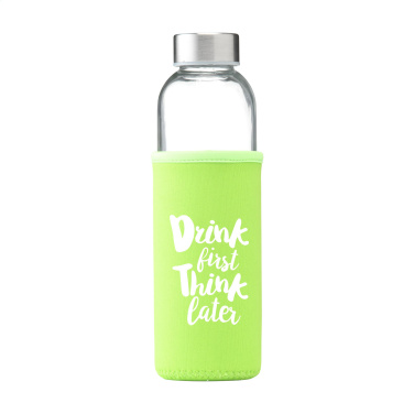 Logo trade promotional giveaways picture of: Senga Glass 500 ml drinking bottle