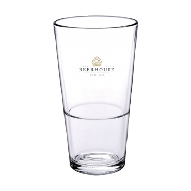 Logo trade promotional products image of: Beer Glass Stackable 340 ml