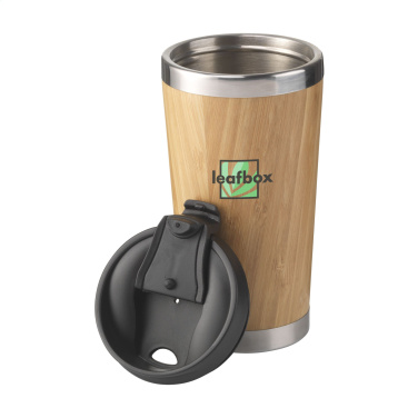 Logo trade promotional gifts picture of: Tokyo 450 ml bamboo thermo cup