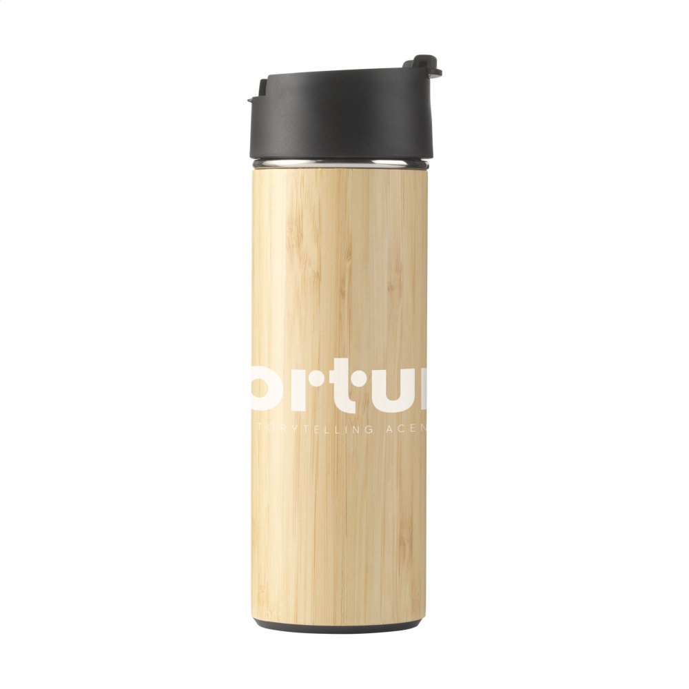 Logo trade promotional gifts picture of: Sakura 360 ml bamboo thermo bottle/thermo cup