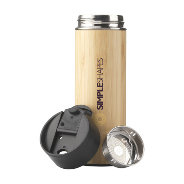 Logo trade promotional gifts image of: Sakura 360 ml bamboo thermo bottle/thermo cup