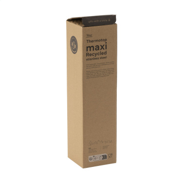 Logo trade promotional gifts image of: Thermotop Maxi RCS Recycled Steel 1,000 ml thermobottle