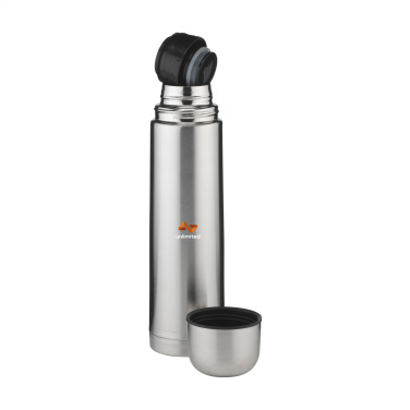 Logotrade promotional product picture of: Thermotop Maxi RCS Recycled Steel 1,000 ml thermobottle