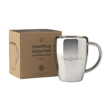 Logo trade promotional giveaway photo of: SteelMug RCS Recycled Steel 220 ml