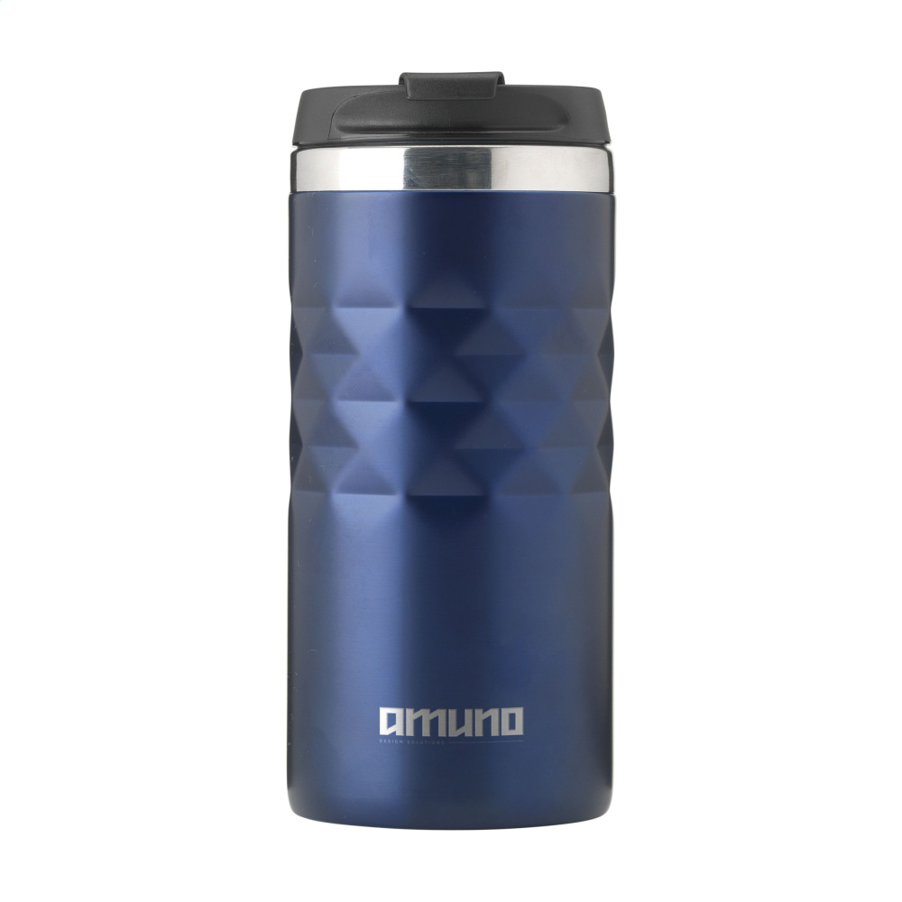 Logo trade promotional items picture of: Geometric Mug RCS Recycled Steel 280 ml thermo cup