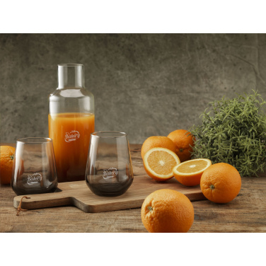 Logotrade corporate gift picture of: Smokey Water Glass 450 ml