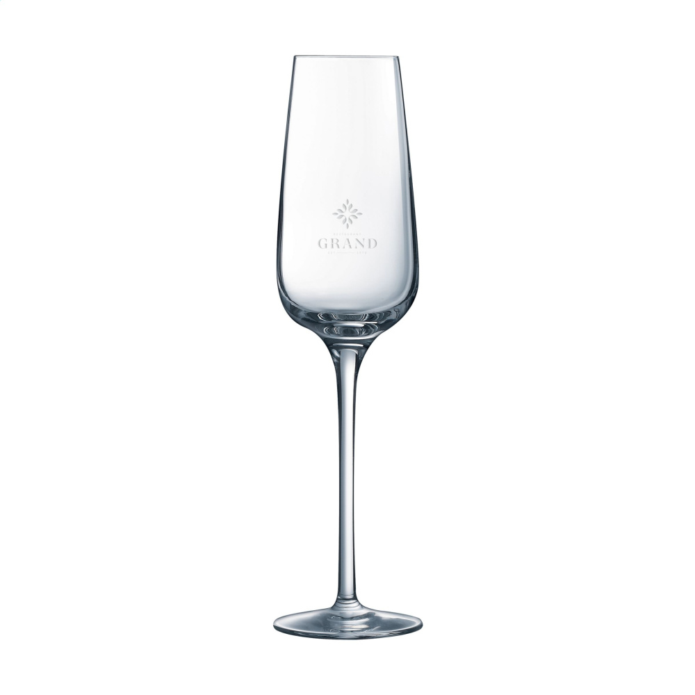 Logo trade promotional items image of: Riviera Champagne glass 210 ml