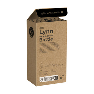 Logo trade promotional merchandise photo of: Lynn RCS Recycled Steel Bottle 500 ml