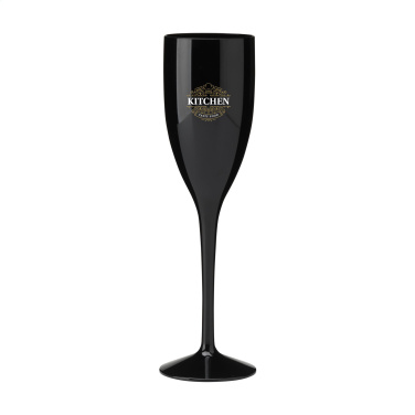 Logo trade promotional products image of: Lunaire Reusable Champagne Glass 150 ml