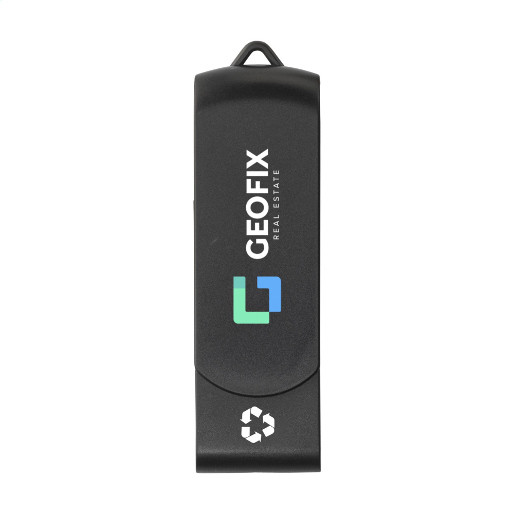 Logotrade promotional product image of: USB Twist Recycle 32 GB