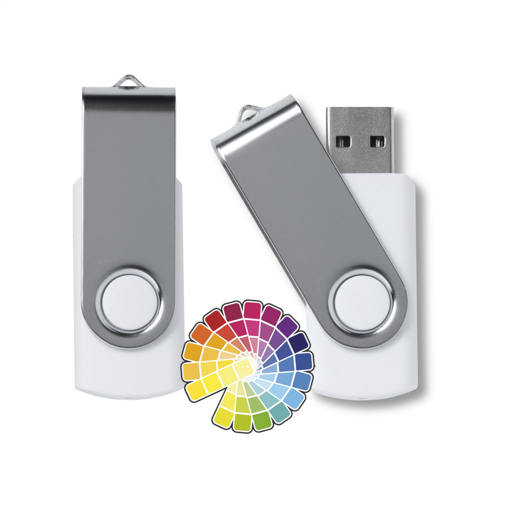 Logo trade business gifts image of: USB Twist 16 GB