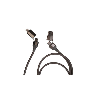 Logo trade promotional giveaways image of: Charging cable with data transfer DONNES Pierre Cardin