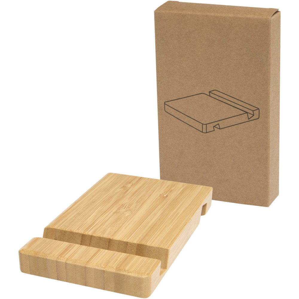 Logotrade advertising product image of: Bubup bamboo 2-angled tablet and phone stand