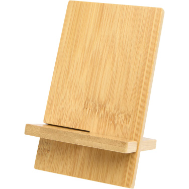 Logo trade promotional merchandise image of: Ceibo detachable bamboo phone stand