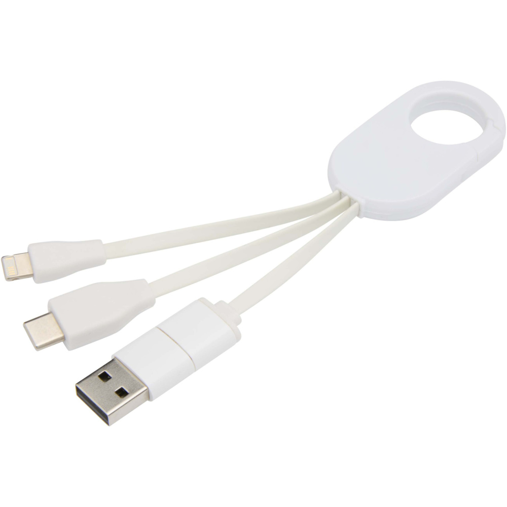 Logotrade advertising products photo of: Troop 4-in-1 recycled plastic charging cable