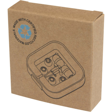 Logotrade promotional gift picture of: Baekdu wired Type-C headset with recycled plastic storage box