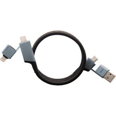 Logo trade advertising products image of: SCX.design C52 100W 4-in-1 rPET magnetic ultra fast charging cable 