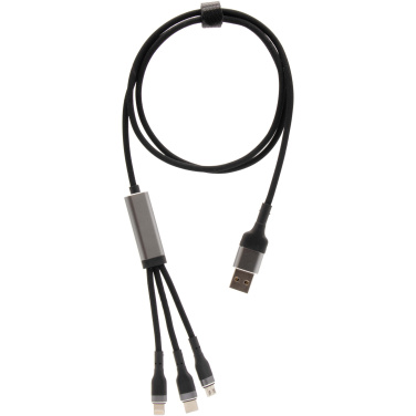 Logo trade advertising products picture of: SCX.design C53 100W 5-in-1 rPET ultra fast charging cable