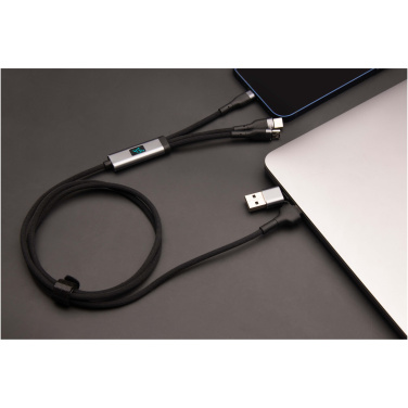 Logotrade promotional giveaway image of: SCX.design C53 100W 5-in-1 rPET ultra fast charging cable