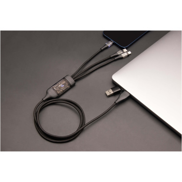 Logo trade promotional items image of: SCX.design C50 5-in-1 fast charging 100W/5A cable with digital display