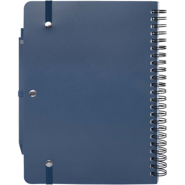 Logo trade advertising product photo of: Thalaasa A5 ocean-bound hard cover notebook with ballpoint pen (black ink)