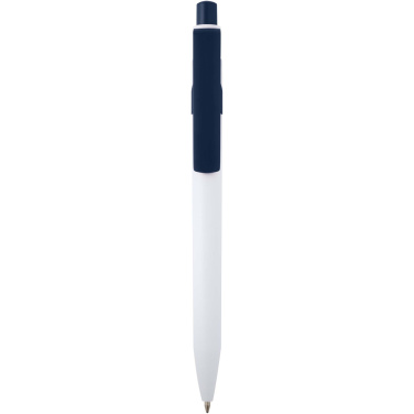 Logo trade promotional merchandise image of: Unica recycled plastic ballpoint pen (blue ink)