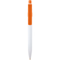 Unica recycled plastic ballpoint pen (black ink), Orange