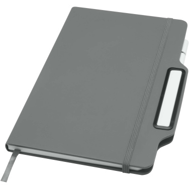 Logo trade corporate gift photo of: Nexus A5 hard cover notebook with pen and pencil combo (black ink)