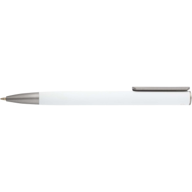 Logotrade advertising product image of: Ziggur aluminium ballpoint pen (blue ink)