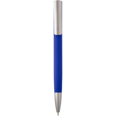 Logotrade business gift image of: Ziggur aluminium ballpoint pen (blue ink)