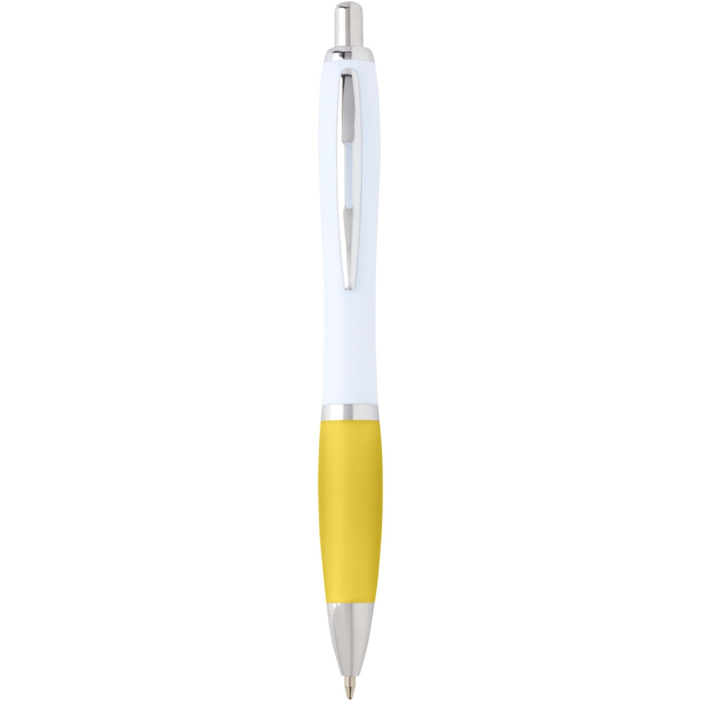 Logo trade promotional merchandise photo of: Nash recycled plastic ballpoint pen (black ink)