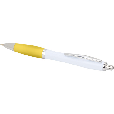 Logo trade promotional merchandise image of: Nash recycled plastic ballpoint pen (black ink)