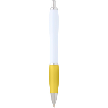 Logotrade promotional item image of: Nash recycled plastic ballpoint pen (blue ink)