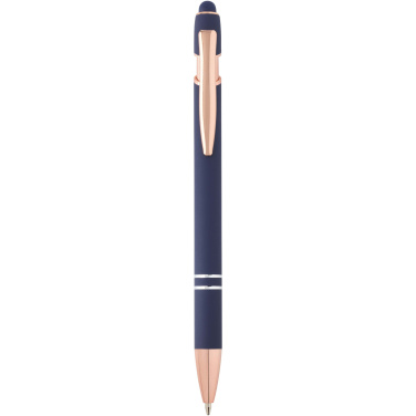 Logo trade promotional item photo of: Nanna ballpoint pen with rose gold finish (blue ink)