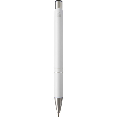 Logo trade corporate gifts picture of: Moneta recycled aluminium ballpoint pen (blue ink)