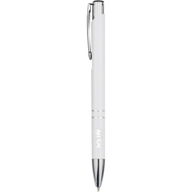 Logo trade promotional gifts picture of: Moneta recycled aluminium ballpoint pen (blue ink)