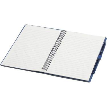 Logo trade promotional product photo of: Slate reusable soft cover notebook and pen set (black ink)