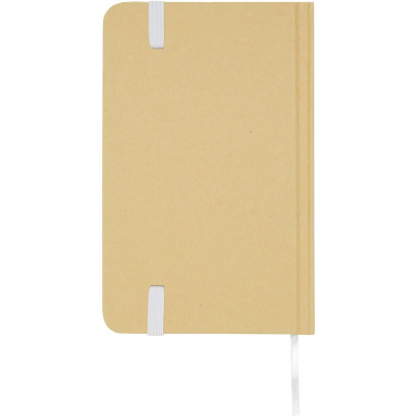 Logo trade promotional giveaways picture of: Reed A6 recycled hard cover notebook with plain pages